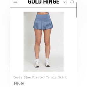 Goldhinge tennis skirt